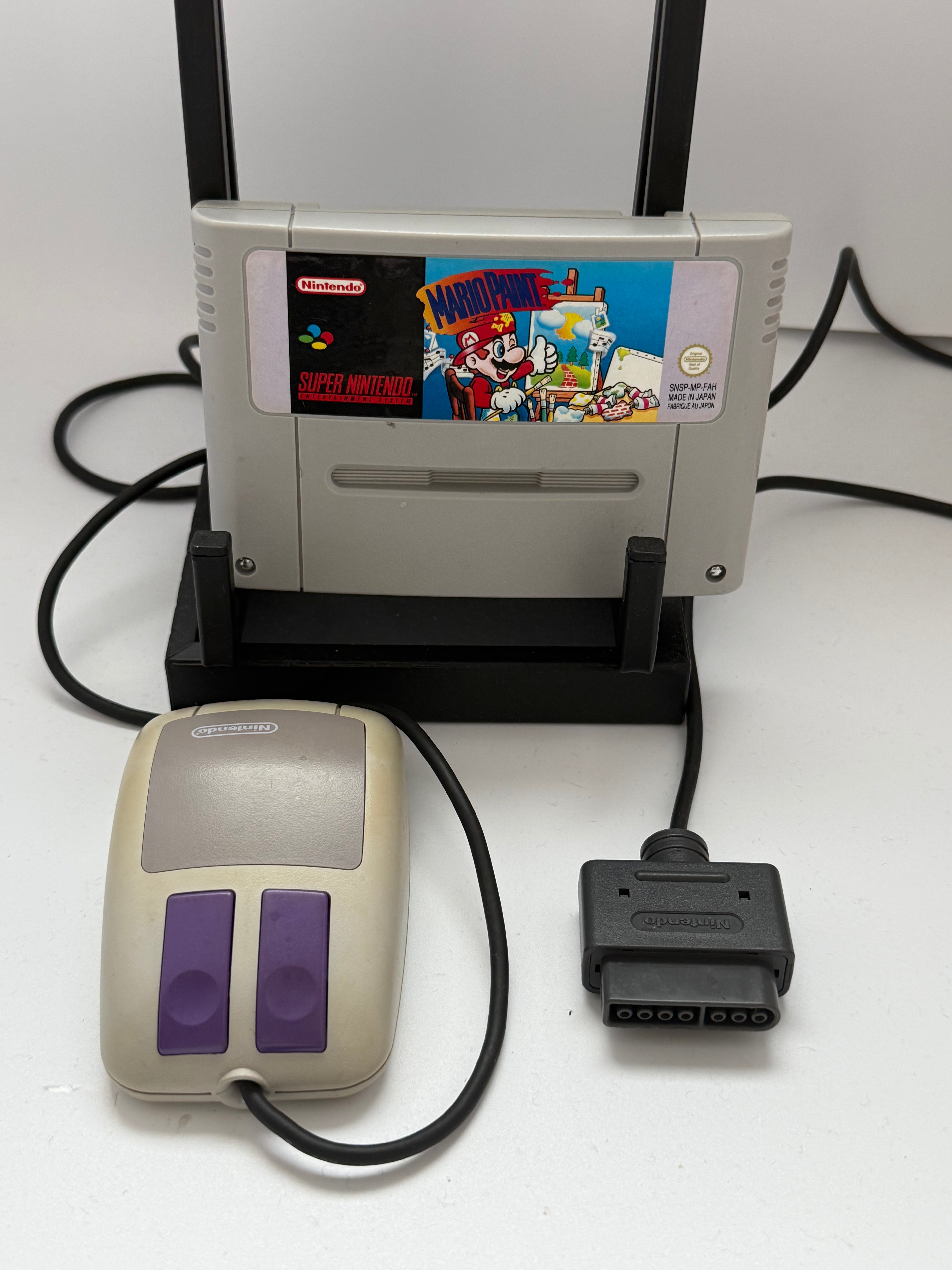 Mario Paint + originele SNES-muis - SNES